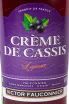 Этикетка Victor Fauconnier Creme de Cassis 0.7 л