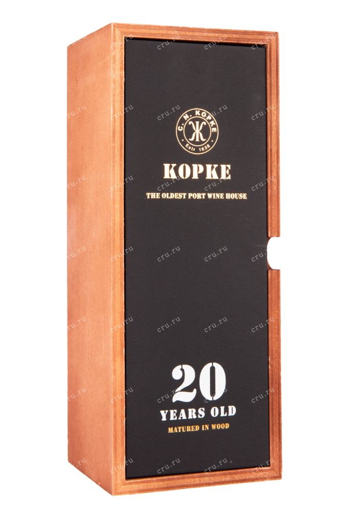Подарочная коробка портвейна Копке 20 лет в подарочной коробке 0.75 л