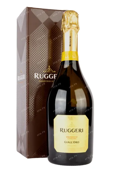 Игристое вино Ruggeri Prosecco Valdobbiadene Giall Oro gift box 2022 0.75 л