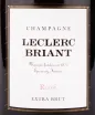 Этикетка игристого вина Leclerc Briant Grand Blanc Blanc de Blanc Brut-Zero 0.75 л