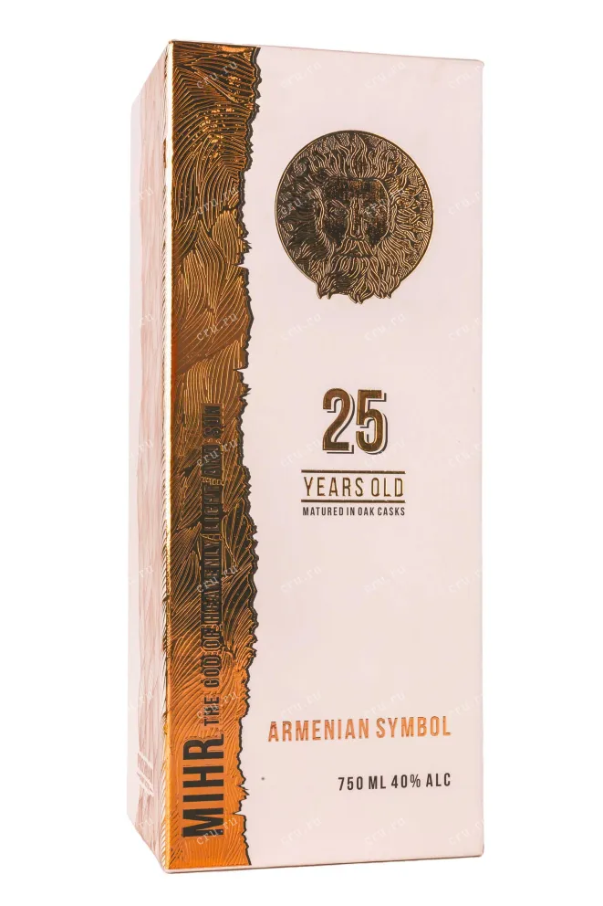 Подарочная коробка Armenian Symbol 25 years in gift box 0.75 л