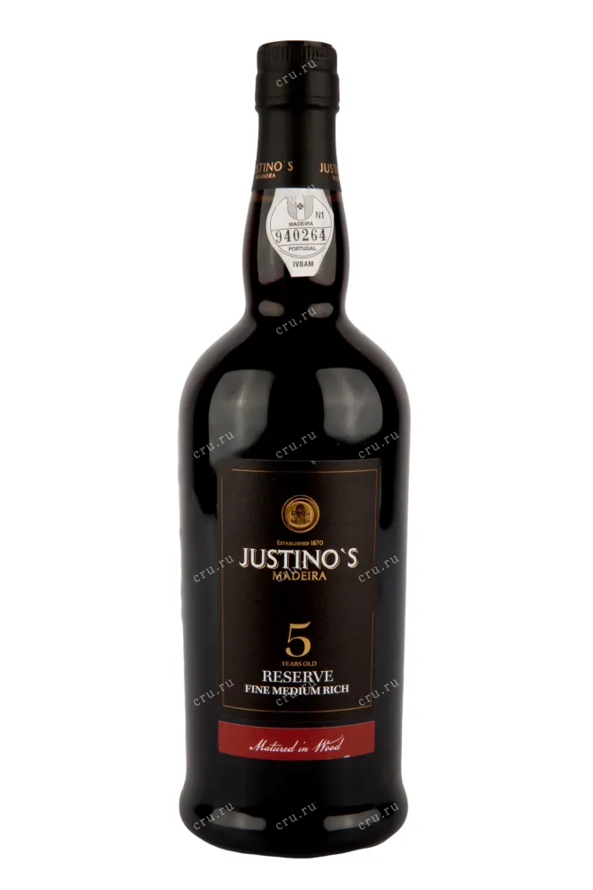 Мадейра Justinos Fine Medium Rich 5 years 2016 0.75 л