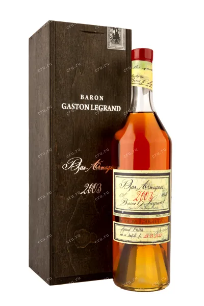 Арманьяк Baron Gaston Legran in giftbox 2003 0.7 л