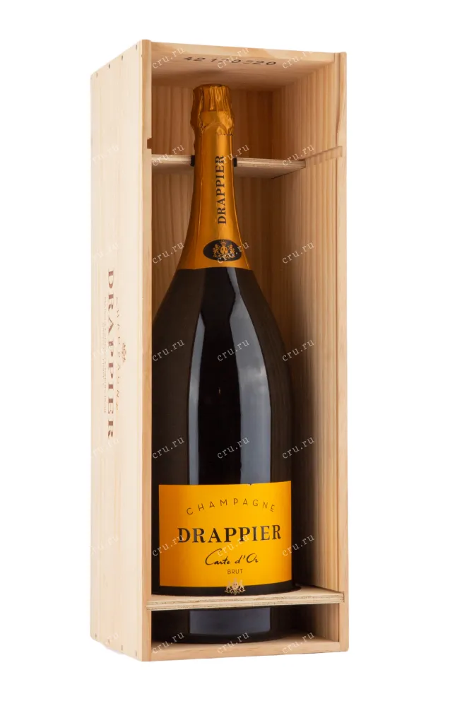 Подарочная коробка игристого вина Drappier Carte d'Or Brut 6 л