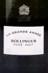 Этикетка игристого вина Bollinger La Grande Annee Rose Brut 0.75 л