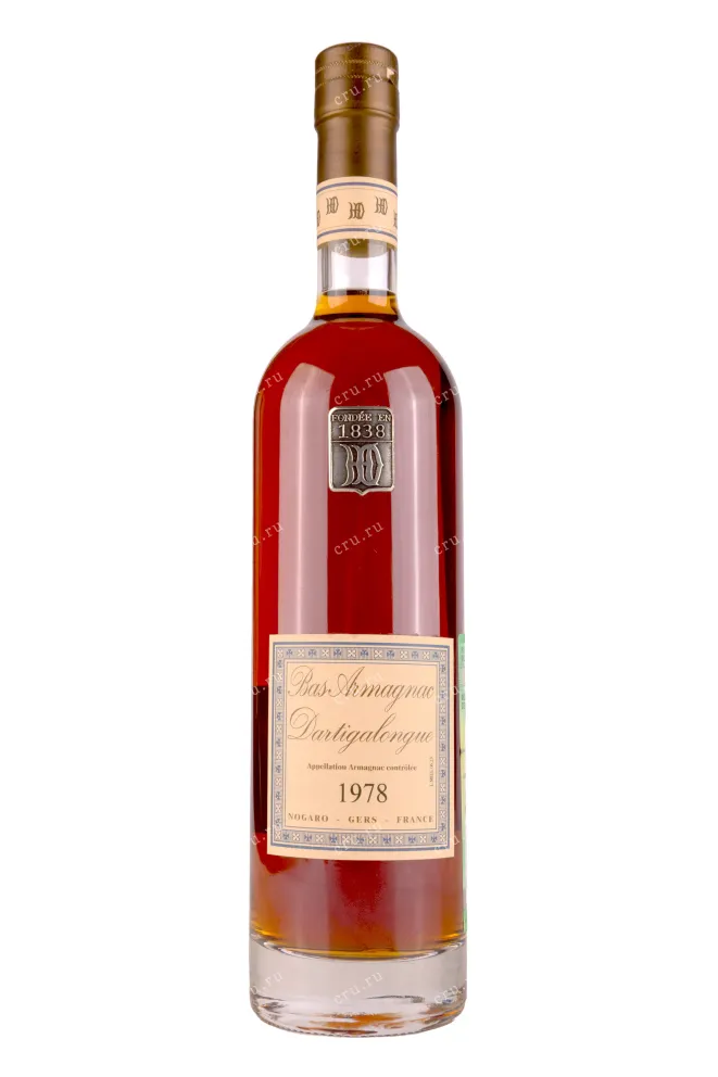 Бутылка Dartigalongue Bas Armagnac 1978 wooden box 1978 0.5 л