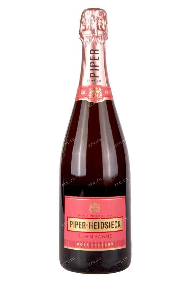 Бутылка Piper-Heidsieck Rose Sauvage Champagne gift box + 2 glasses 0.75 л