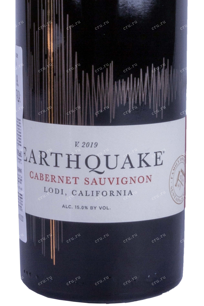 Этикетка Earthquake Cabernet Sauvignon 2019 0.75 л