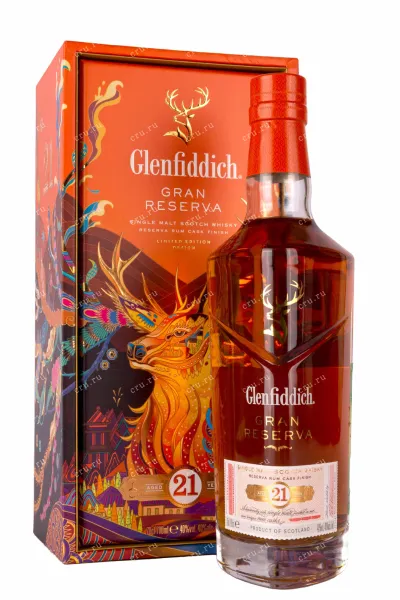 Виски Glenfiddich 21 years in gift box  0.75 л