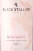 Этикетка Black Stallion Cabernet Sauvignon 2020 0.75 л