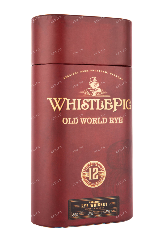 Подарочная коробка виски WhistlePig 12 years 0.7