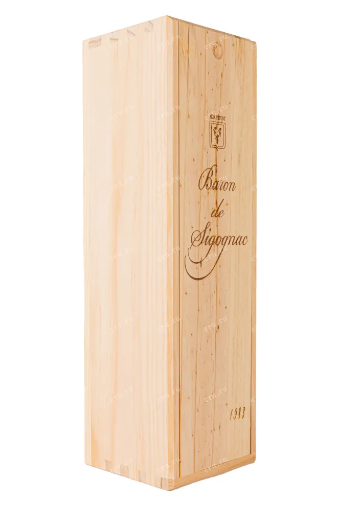 Деревянная коробка Baron de Sigognac wooden box 1983 0.7 л