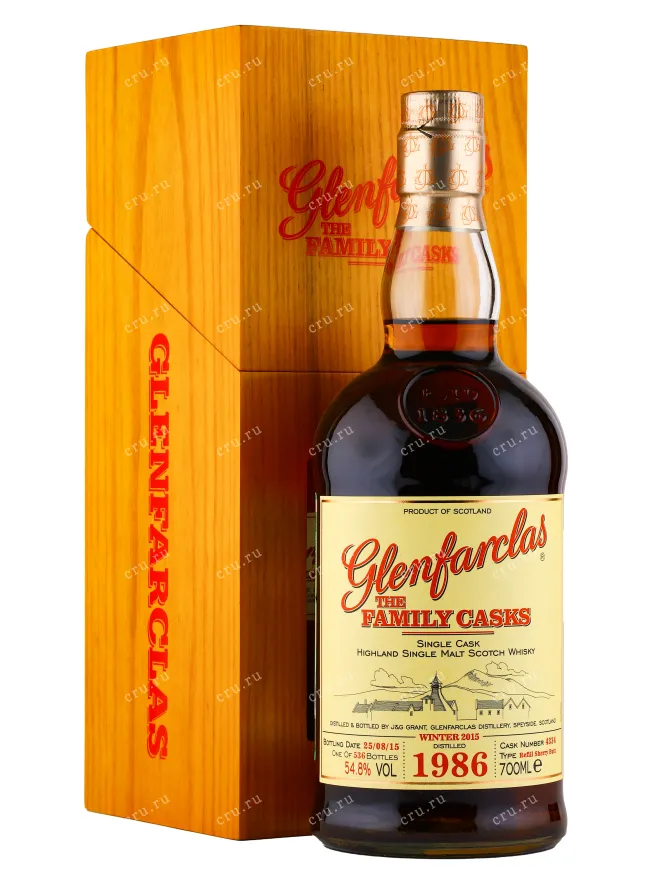 Виски Glenfarclas Family Cask 1986 0.7 л