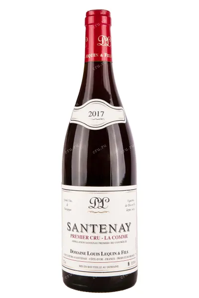 Вино Santenay Premier Cru La Comme Domaine Louis Lequin et Fils 2017 0.75 л