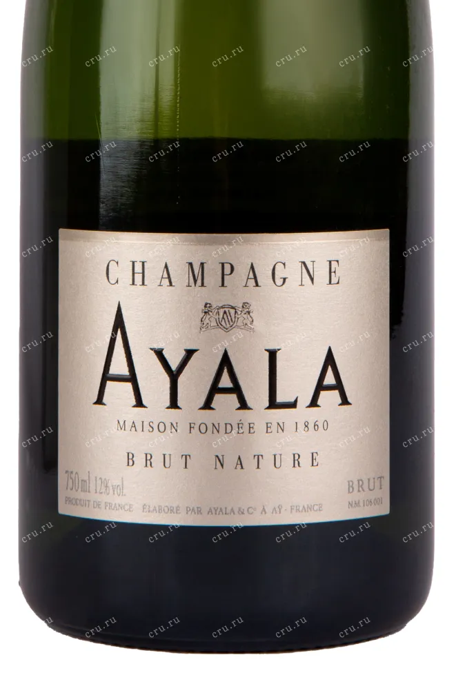 Этикетка игристого вина Ayala Brut Nature 0.75 л