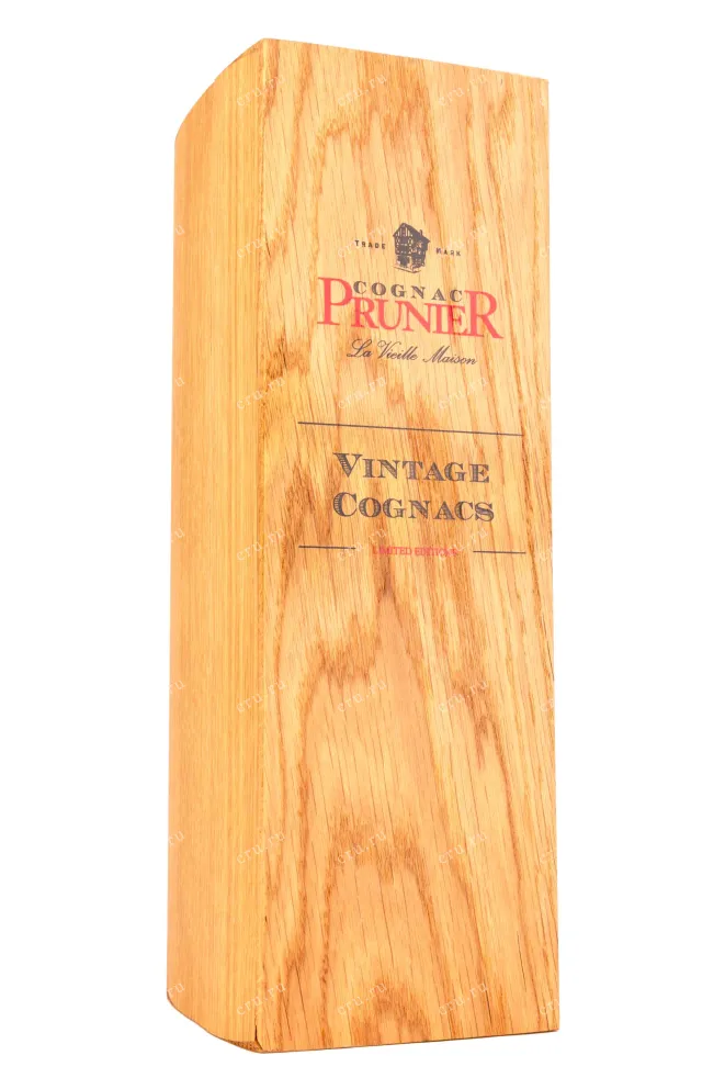 Деревянная коробка Prunier Grande Champagne 1976 Vintage wooden box 1976 0.7 л