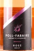 Этикетка Poll-Fabaire Cremant de Luxembourg Rose 0.75 л