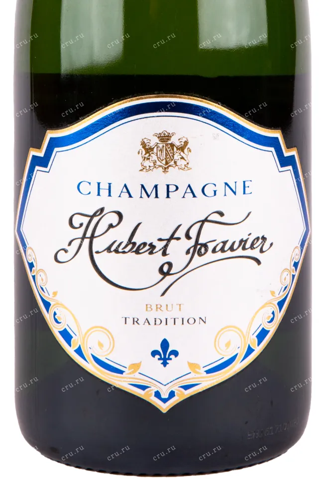 Этикетка игристого вина Hubert Favier Brut Tradition 0.75 л