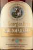 Этикетка St. Georgen Bräu GoldMärzen 0.5 л