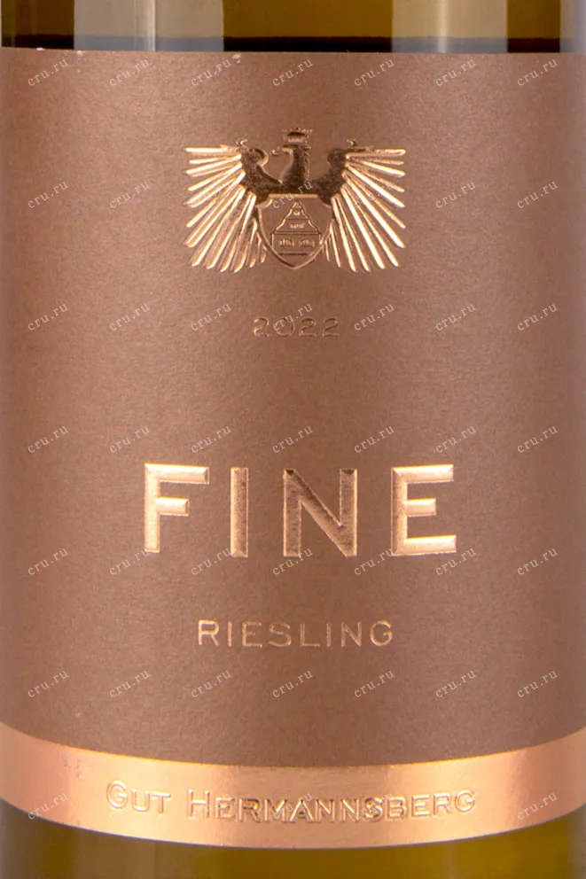 Этикетка Gut Hermannsberg Fine Riesling 2022 0.75 л