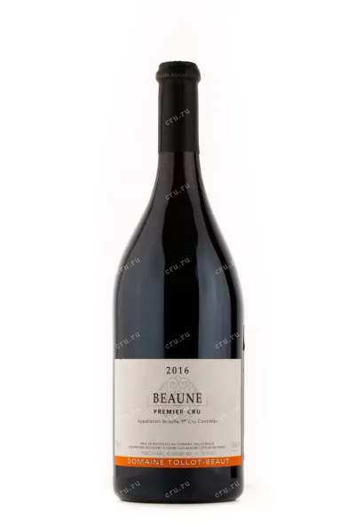 Вино Beaune Premier Cru Domaine Tollot Beaut 2016 0.75 л