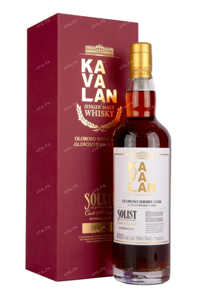 Виски Kavalan Solist Oloroso Sherry Cask Single Cask Strength gift box  0.7 л