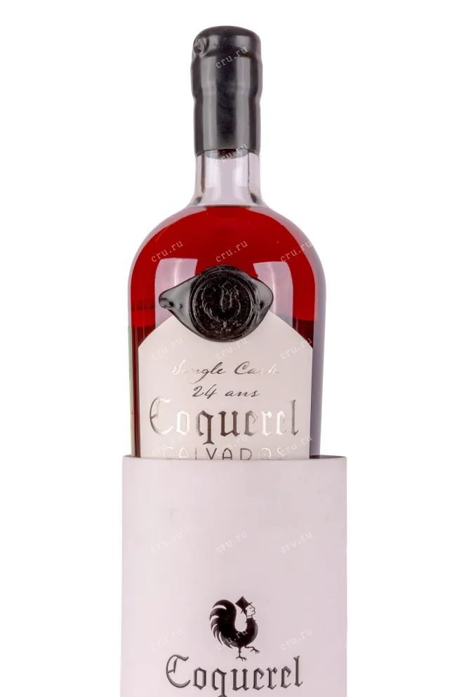 В подарочной коробке Coquerel Single Cask 24 years in tube 0.7 л