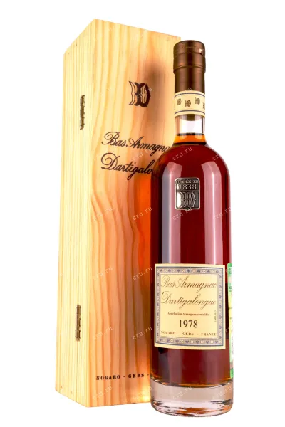 Арманьяк Dartigalongue Bas Armagnac 1978 wooden box 1978 0.5 л