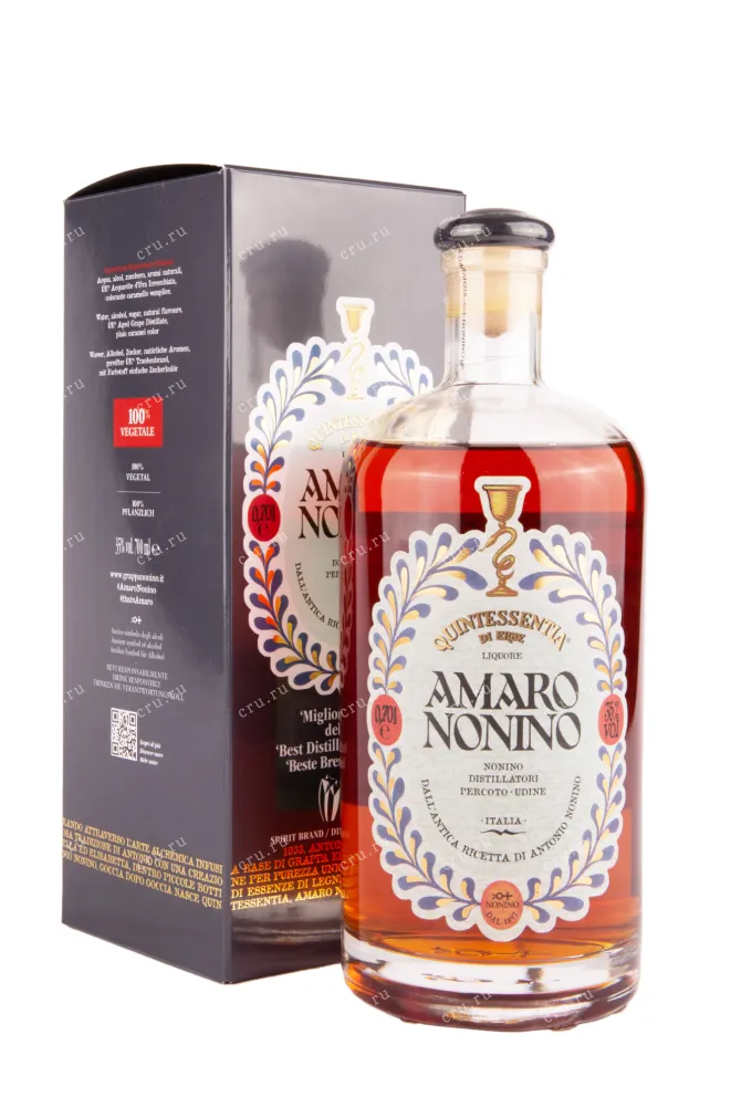 Ликер Nonino Amaro Quintessentia with gift box  0.5 л