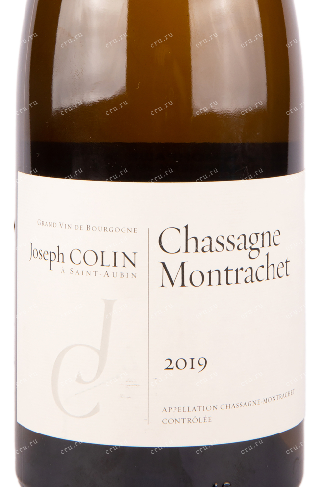 Этикетка вина Chassagne-Montrachet Joseph Colin 2019 0.75 л