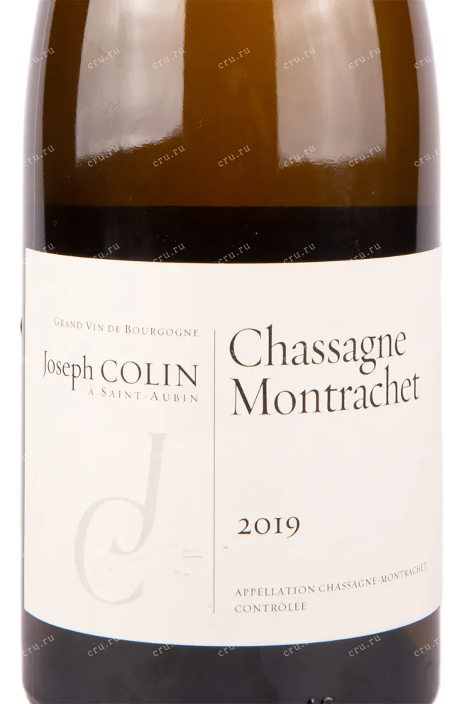 Этикетка вина Chassagne-Montrachet Joseph Colin 2019 0.75 л