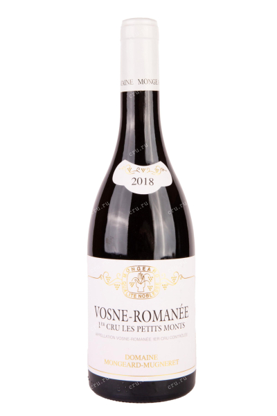 Вино Domaine Mongeard-Mugneret Vosne-Romanee 1er Cru Les Petits Monts 2018 0.75 л