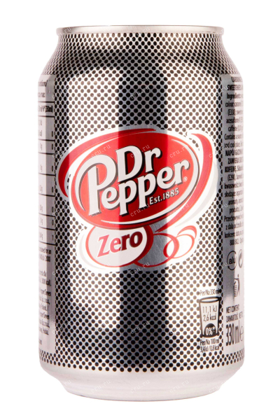 Газированный напиток Dr Pepper Zero Железная банка 0.33 л