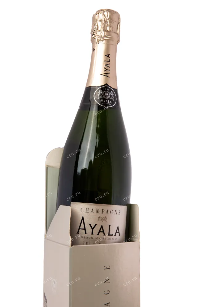 Подарочная коробка игристого вина Ayala Brut Nature 0.75 л