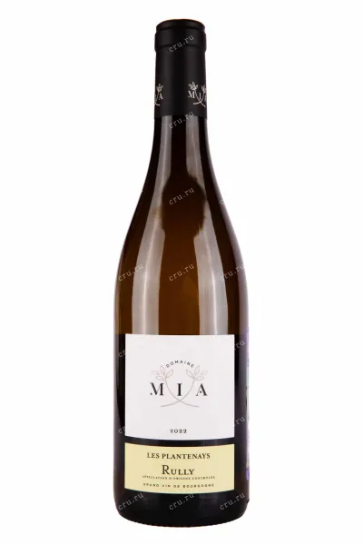 Вино Domaine MIA Rully Les Plantenays 2022 0.75 л