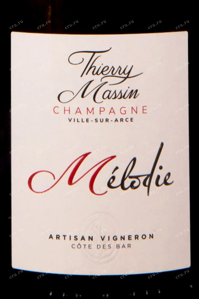 Этикетка Thierry Massin Melodie 0.75 л