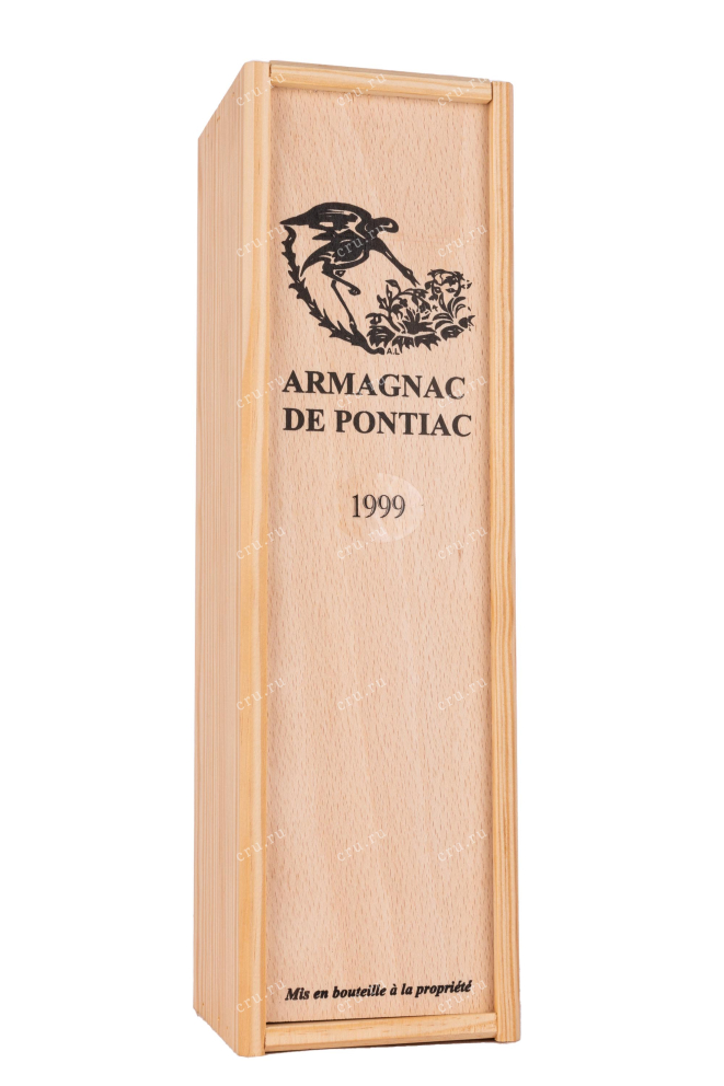 Деревянная коробка De Pontiac Bas-Armagnac wooden box 1999 0.7 л