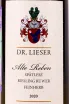 Этикетка Alte Reben Dr. Lieser Spatlese Riesling Ruwer Feinherb 2020 0.75 л
