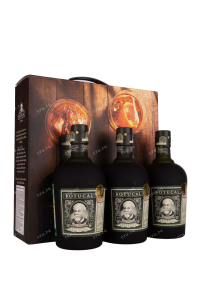 Ром Botucal Reserva Exclusiva 3 bottles + 3 glasess in gift box  0.7 л