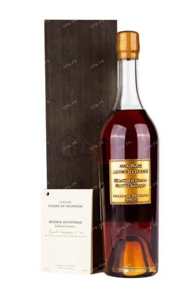 Коньяк Pierre de Segonzac Ancestrale with wooden box  Grande Champagne 0.7 л