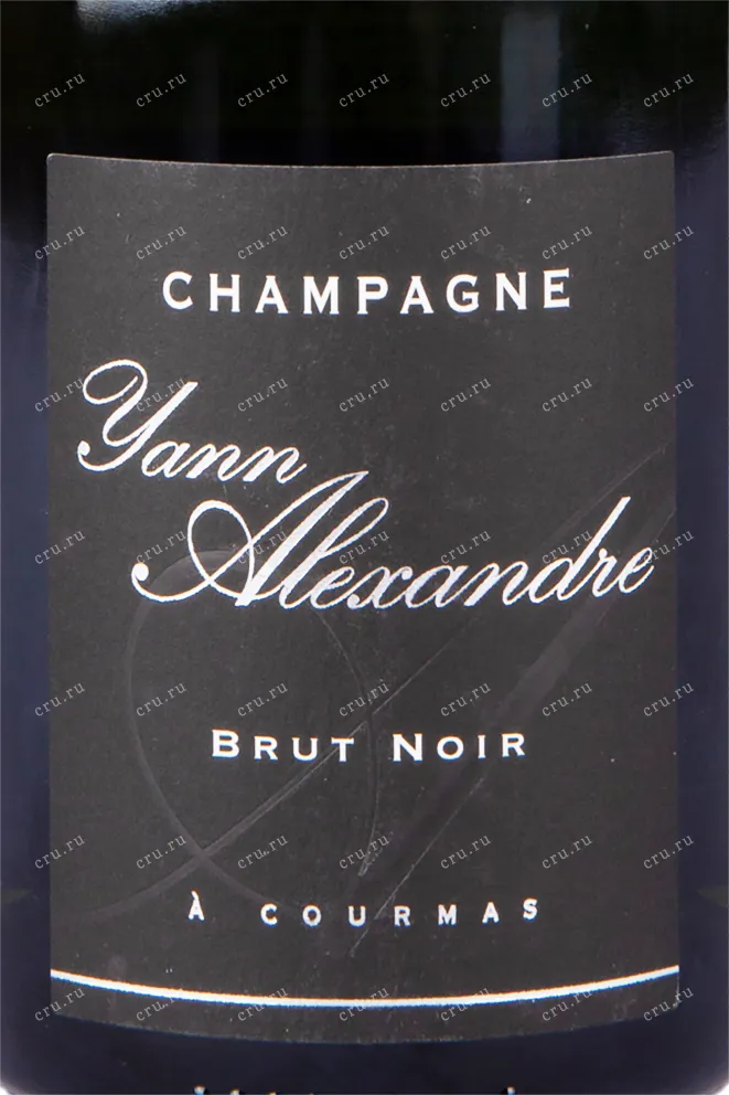 Этикетка игристого вина Yann Alexandre Brut Noir 0.75 л