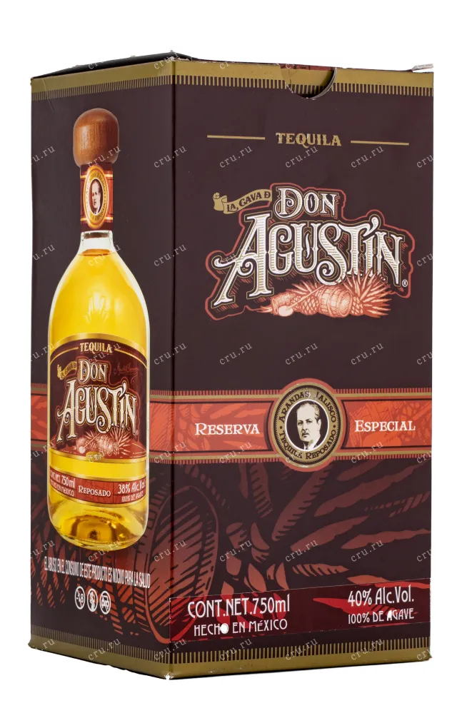 Текила Don Agustin Reposado gift box  0.75 л