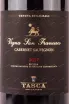 Этикетка Tasca d'Almerita Cabernet Sauvignon Vigna San Francesco in gift box 2017 1.5 л