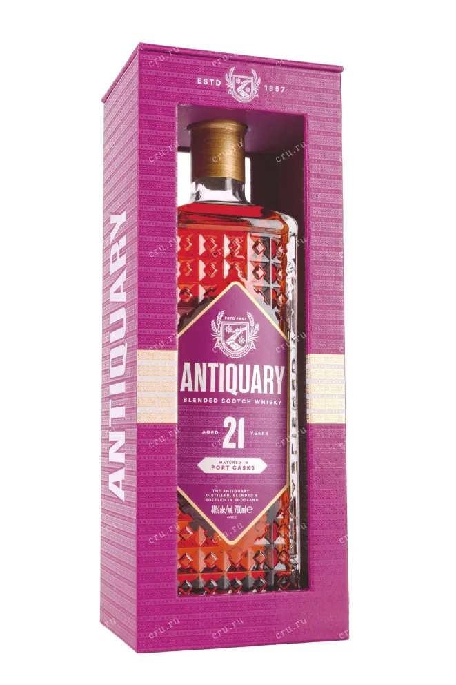 Подарочная коробка Antiquary 21 years in gift box 0.7 л