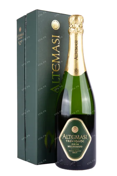 Игристое вино Altemasi Millesimato Brut gift box 2016 0.75 л