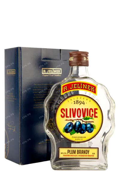 Дистиллят R. Jelinek Slivovice Bila in gift box  0.5 л