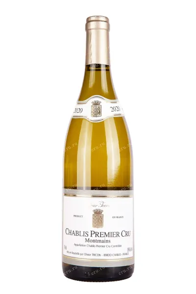 Вино Olivier Tricon Chablis Premier Cru Montmains 2021 0.75 л