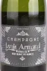 Этикетка Louis Armand Premier Cru Blanc de Blancs Brut gift box 2020 0.75 л