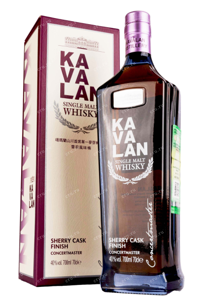 Виски Kavalan Concertmaster Sherry Cask Finish gift box  0.7 л