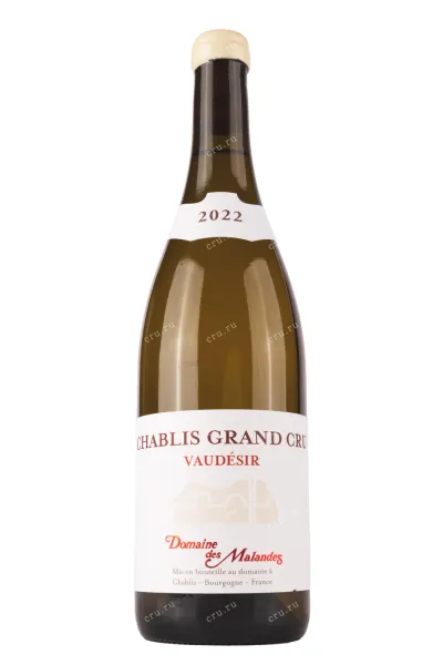 Вино Domaine des Malandes Chablis Grand Cru Vaudesir 2022 0.75 л